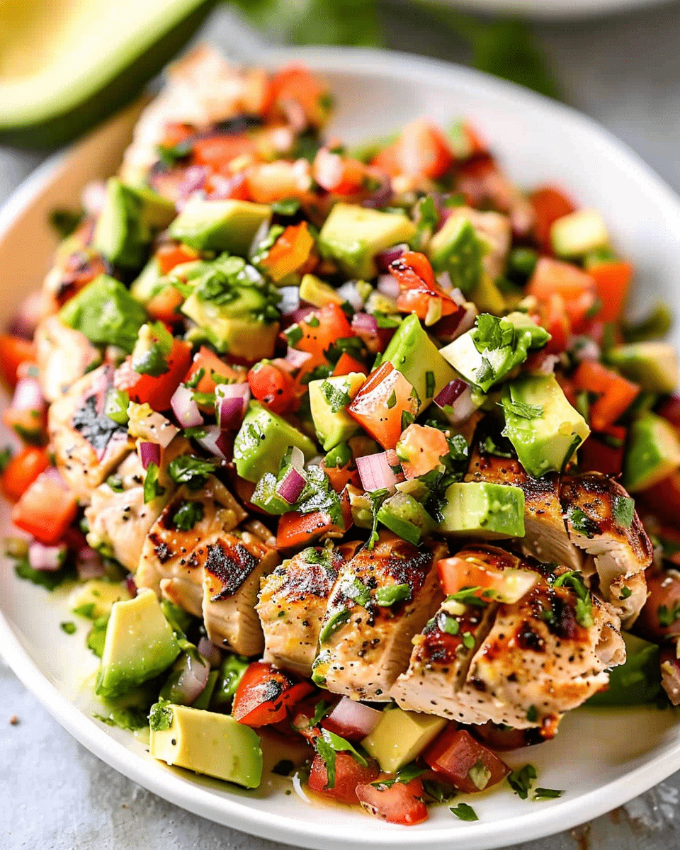 Lime Chicken Avocado Salsa