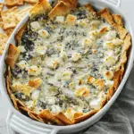 Warm Spinach Artichoke Baked Feta Dip