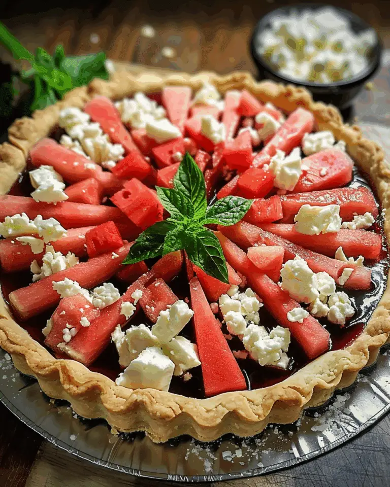 Watermelon Feta Tart
