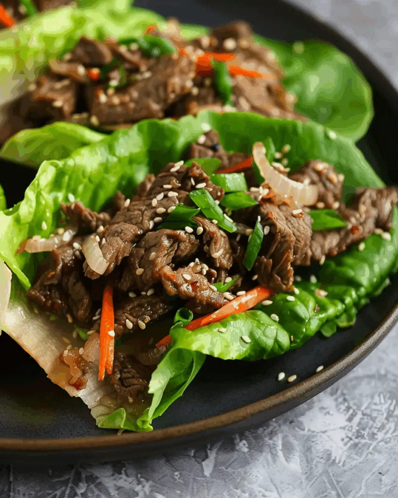 35-Minute Beef Lettuce Wraps (Bulgogi Beef)