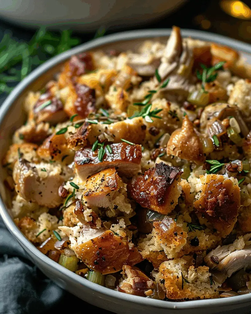 Slow Cooker Chicken Stuffing
