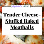Tender Cheese-Stuffed Baked Meatballs