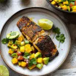 Blackened Fish with Mango Avocado Salsa