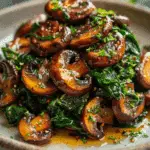 Sautéed Mushrooms with Spinach Recipe