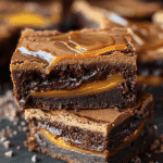 Decadent Caramel Swirl Brownies