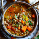 Ground Turkey Vegetable Soup