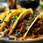 Garlic Butter Honey BBQ Beef Tacos Recipe