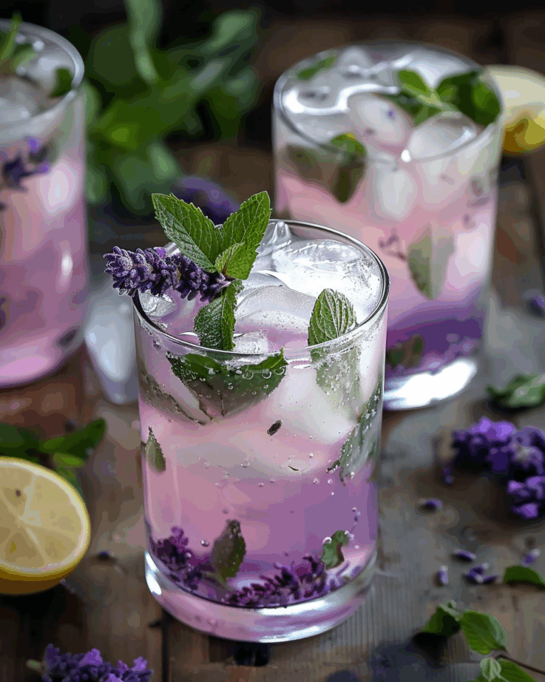 Lavender Lemon Mint Mojito Mocktail