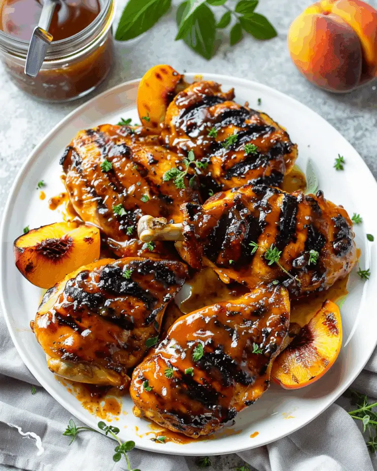 Saucy Grilled Peach Chicken