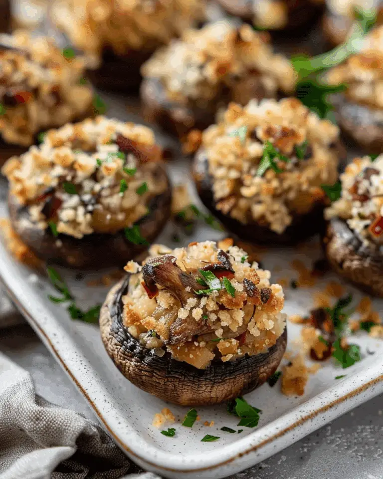 Vegetarian Stuffed Mushrooms