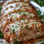 Garlic Parmesan Chicken Meatloaf