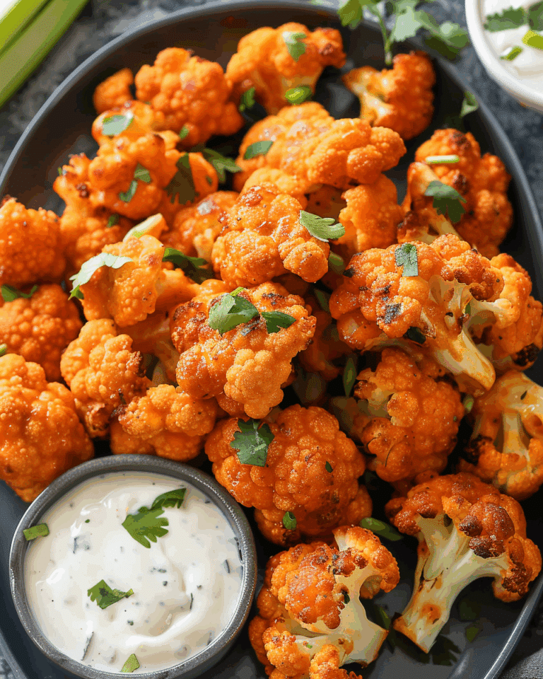 Air Fryer Buffalo Cauliflower Recipe