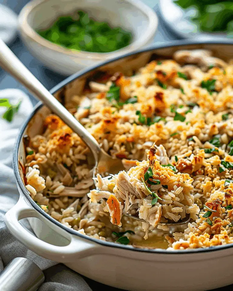 Delicious Turkey And Rice Casserole