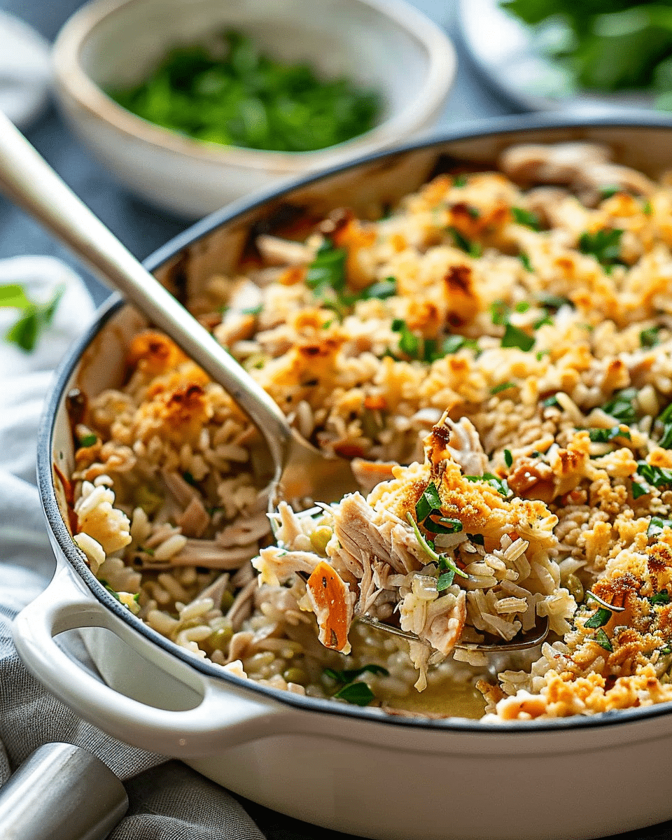Delicious Turkey And Rice Casserole