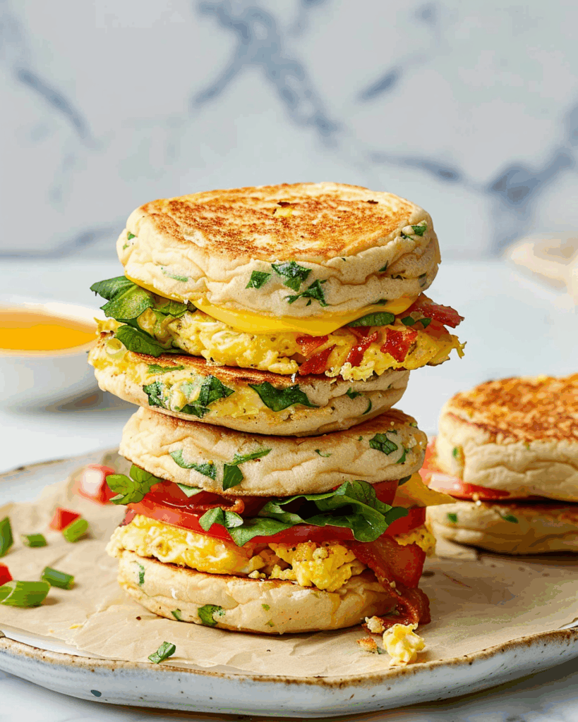 Freezer Friendly Breakfast Sandwiches Recipe
