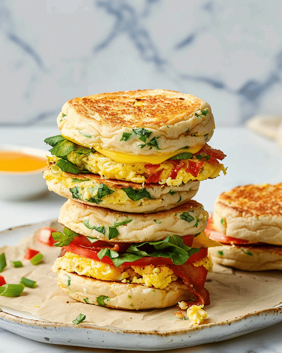 Freezer Friendly Breakfast Sandwiches Recipe