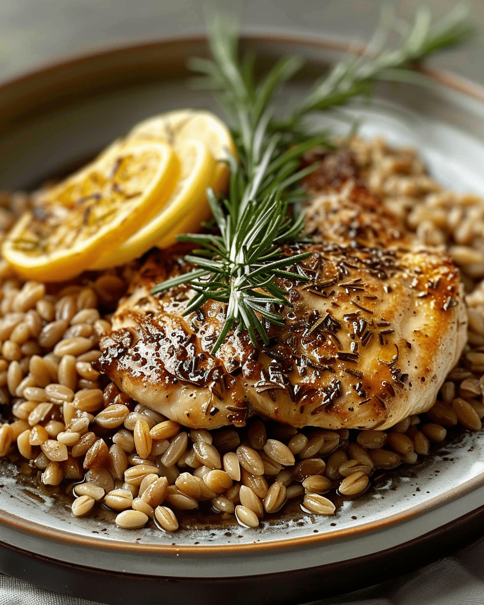 Lemon Rosemary Chicken Farro