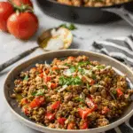 Sausage, Lentil and Rice Skillet