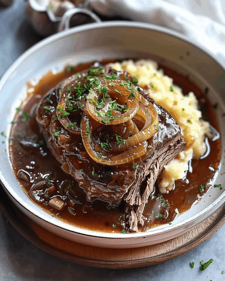 Savory French Onion Pot Roast Recipe