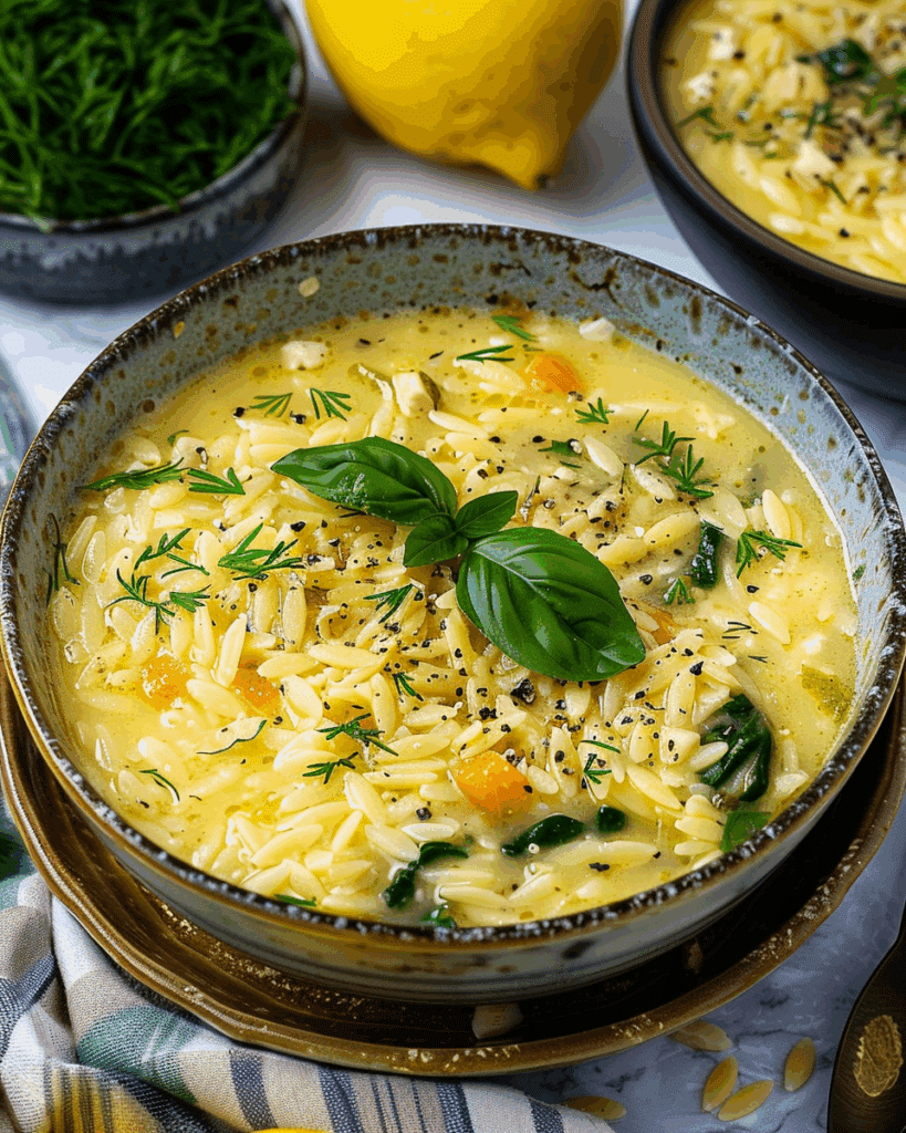 Vegan Avgolemono Soup