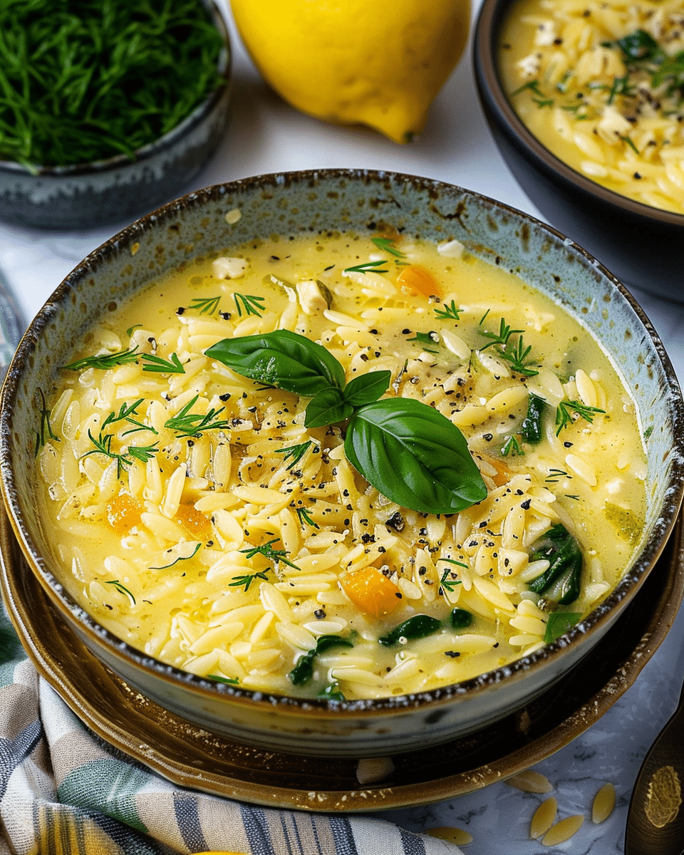 Vegan Avgolemono Soup