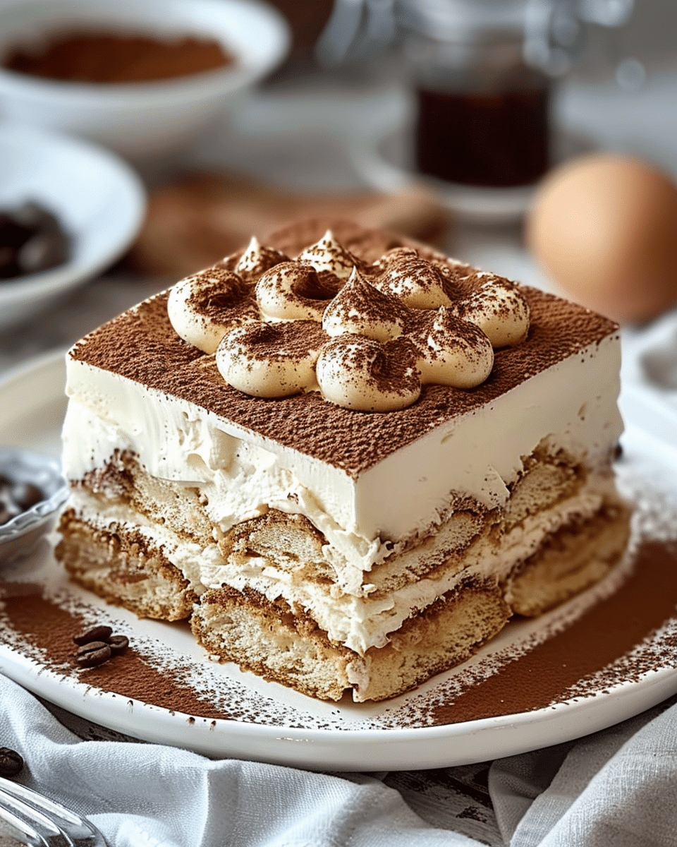 Classic Tiramisu with Coffee 