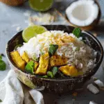 Coconut Rice and pineapple Bowl