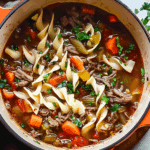 Comforting Vegetable Beef Noodle Soup Recipe