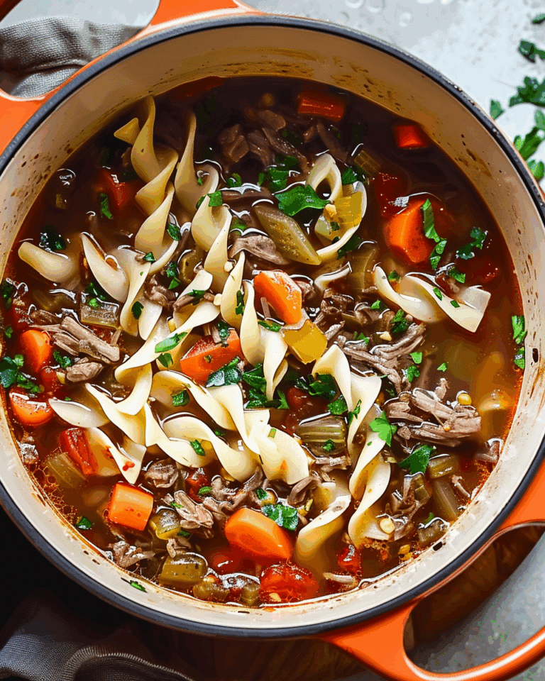 Comforting Vegetable Beef Noodle Soup Recipe