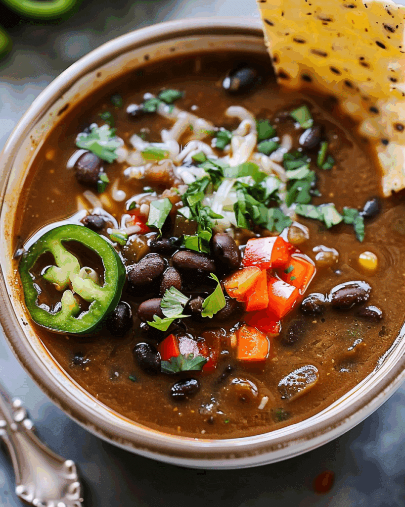 Easy Instant Pot Black Bean Soup Recipe