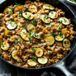 Ground Turkey and Zucchini Skillet