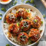 Honey Garlic Chicken Meatballs Recipe