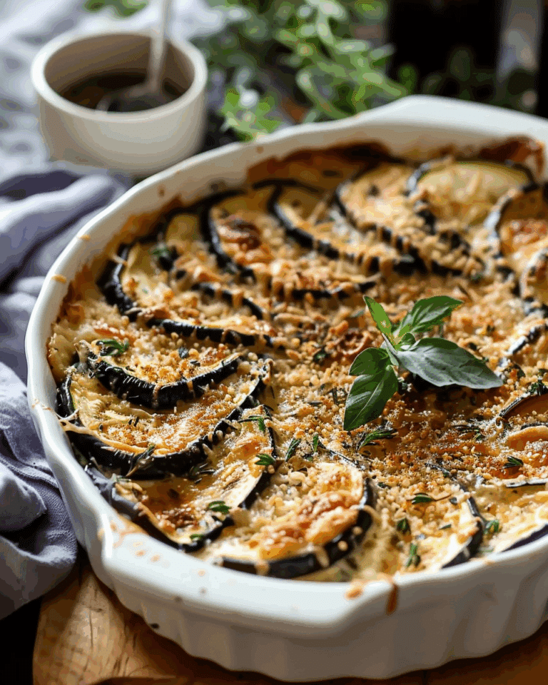 Roasted Eggplant and Zucchini Casserole Recipe
