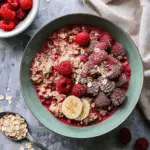 Simple, Healthy Raspberry Oatmeal Porridge