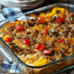 Southern Five Layer Beef Casserole Recipe