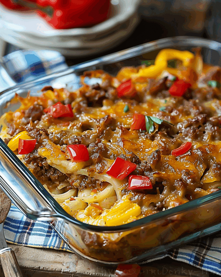 Southern Five Layer Beef Casserole Recipe
