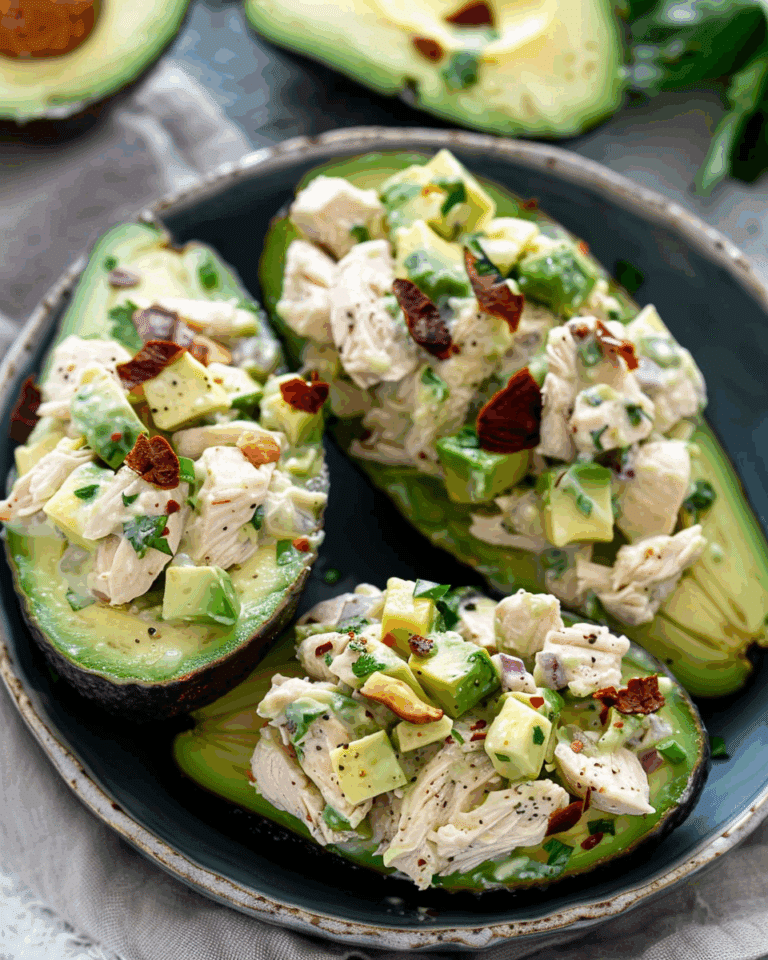 Stuffed Avocado Chicken Salad