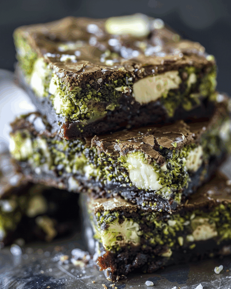Broccoli and Feta Brownies Recipe