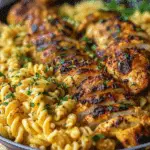 Cajun Garlic Butter Chicken with Creamy Parmesan Twisted Pasta