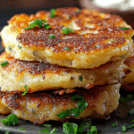 Cheesy Stuffed Potato Pancakes