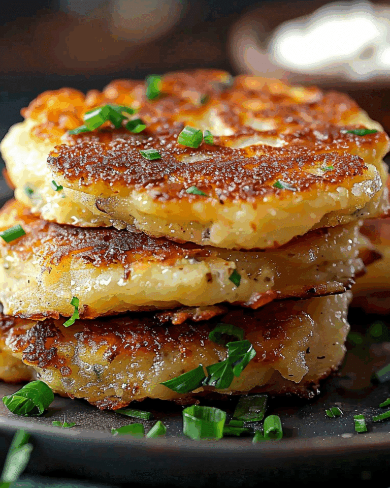 Cheesy Stuffed Potato Pancakes