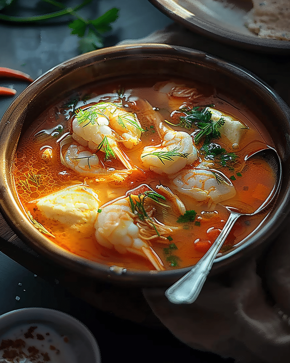 Flavorful Fisherman Soup with Seafood and Rich Broth