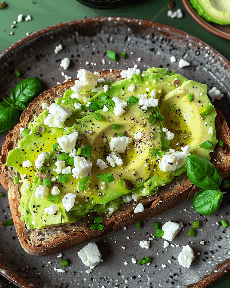 Irresistible Avocado and Feta Toast