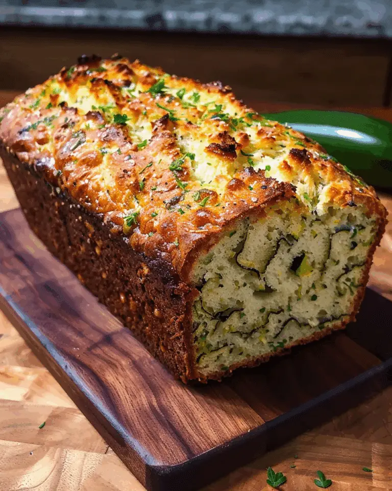 Roasted Garlic & Parmesan Zucchini Bread Recipe