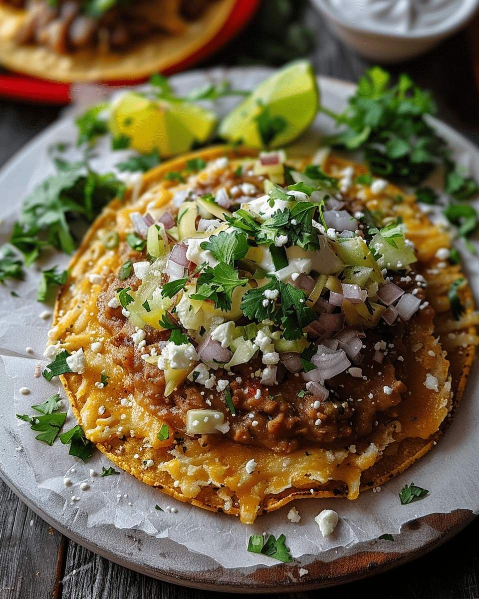 Tostadas with Refried Beans