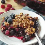 Triple Berry Crisp with Frozen Berries 