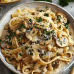 Mushroom White Bean Pasta