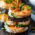 Spicy Shrimp Sushi Stacks Recipe