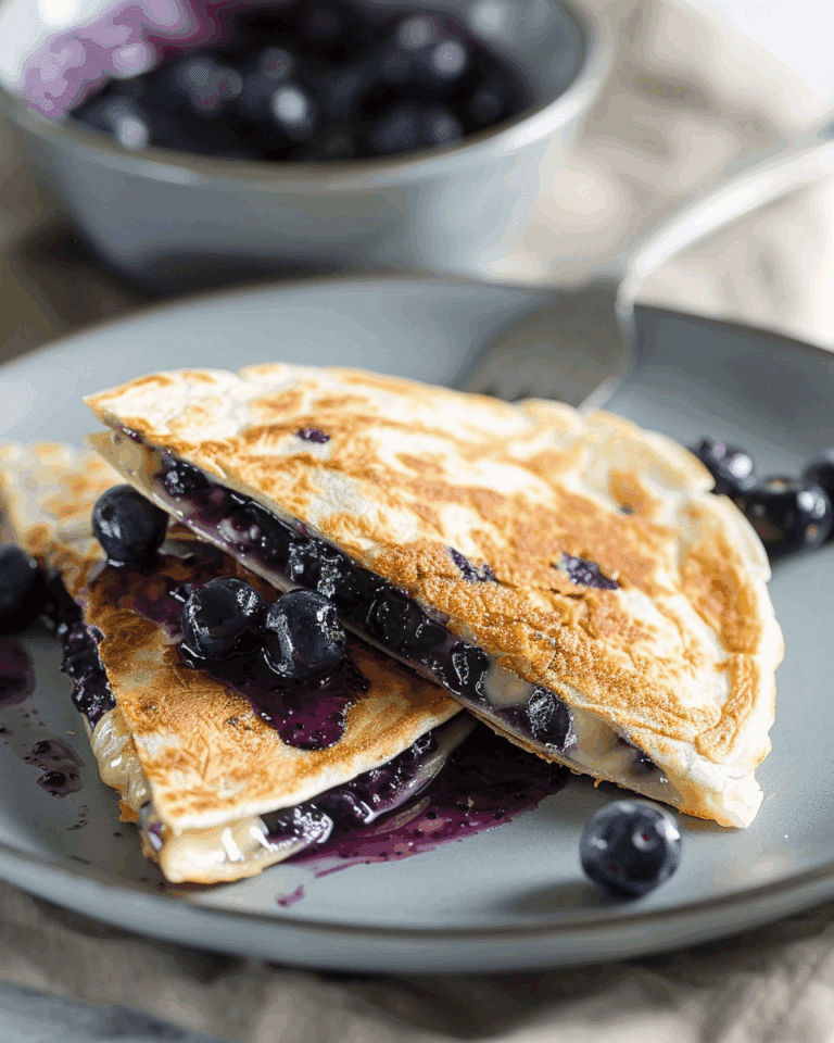 Blueberry Breakfast Quesadilla Recipe