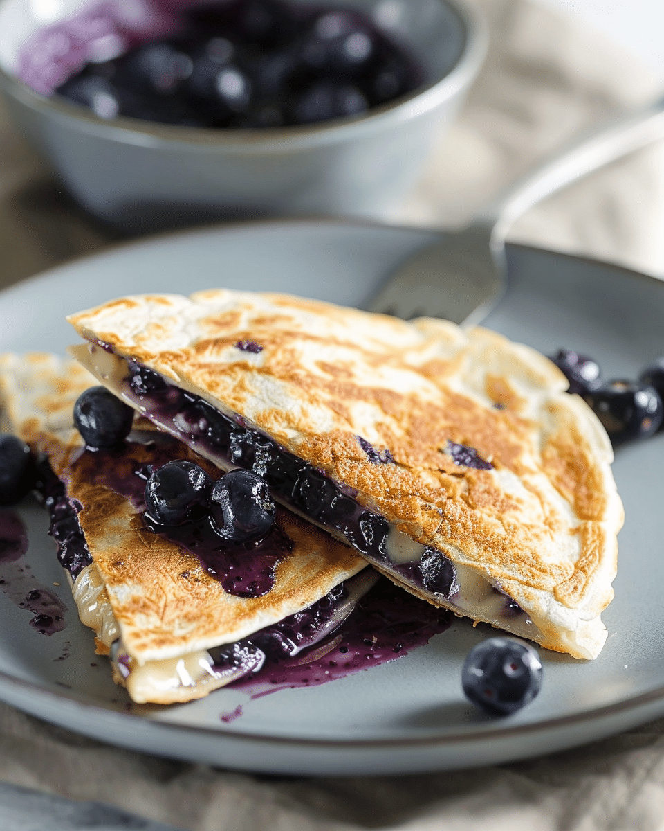 Blueberry Breakfast Quesadilla Recipe